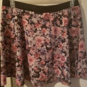 Xhilaration XL floral skater skirt